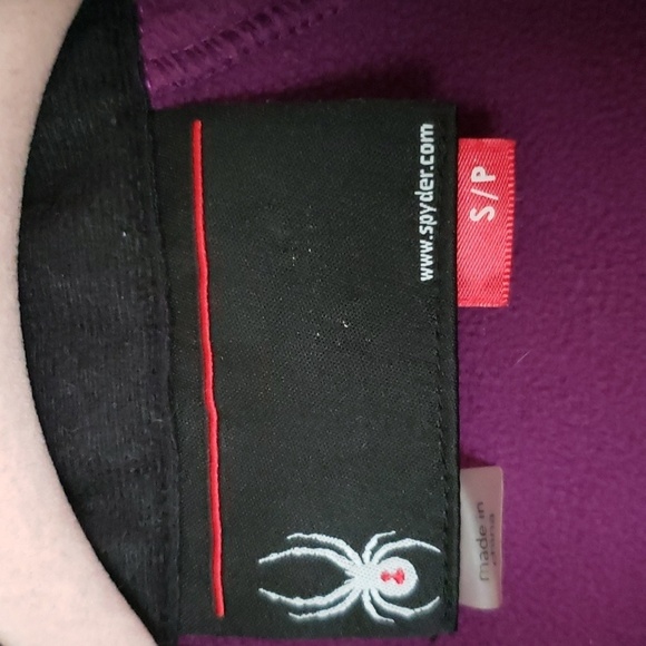 Spyder fleece full zip up jacket, snowboard gear, layering, women's size small. - Picture 4 of 7